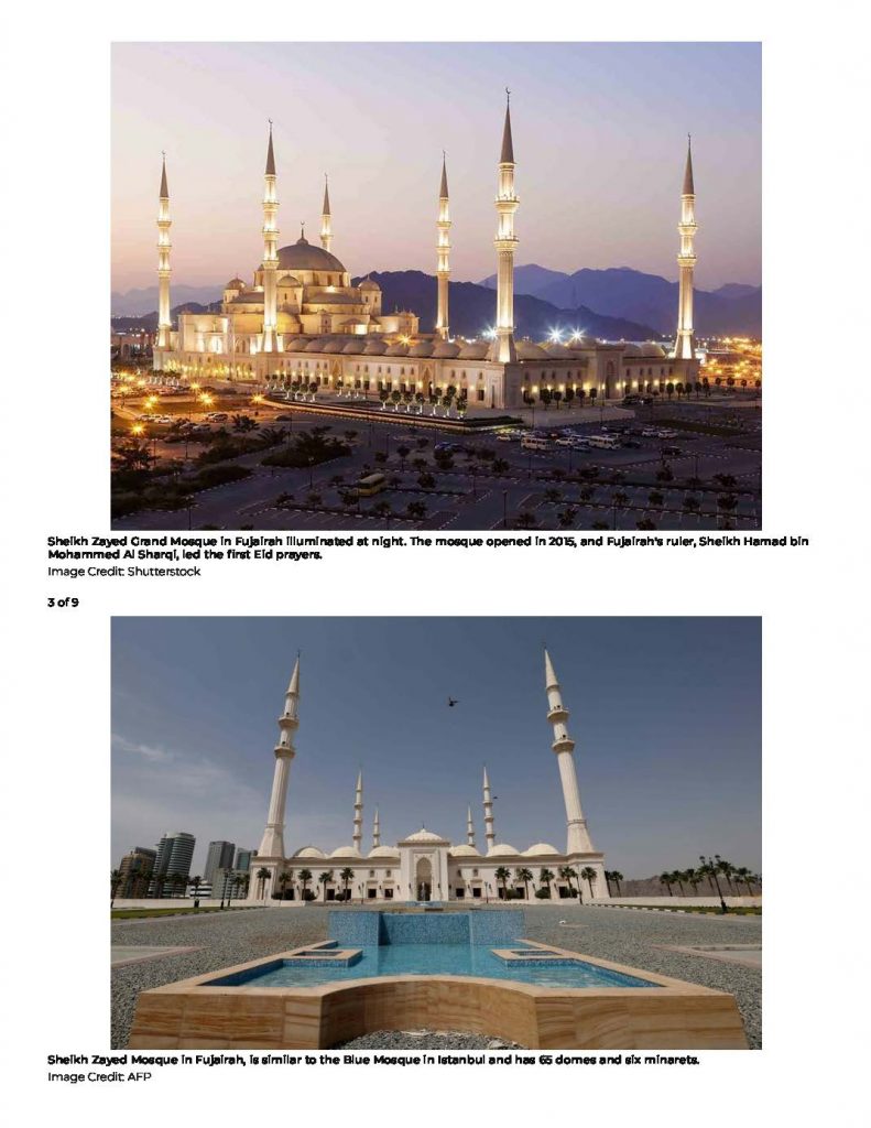 Mabani Consulting | In Pictures: Sheikh Zayed Mosque in Fujairah